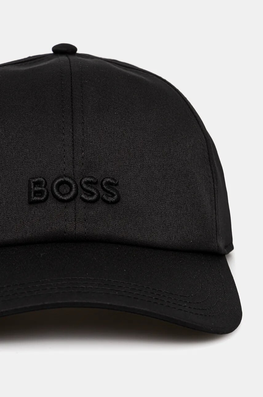 Кепка Boss Orange колір чорний однотонна 50519596
