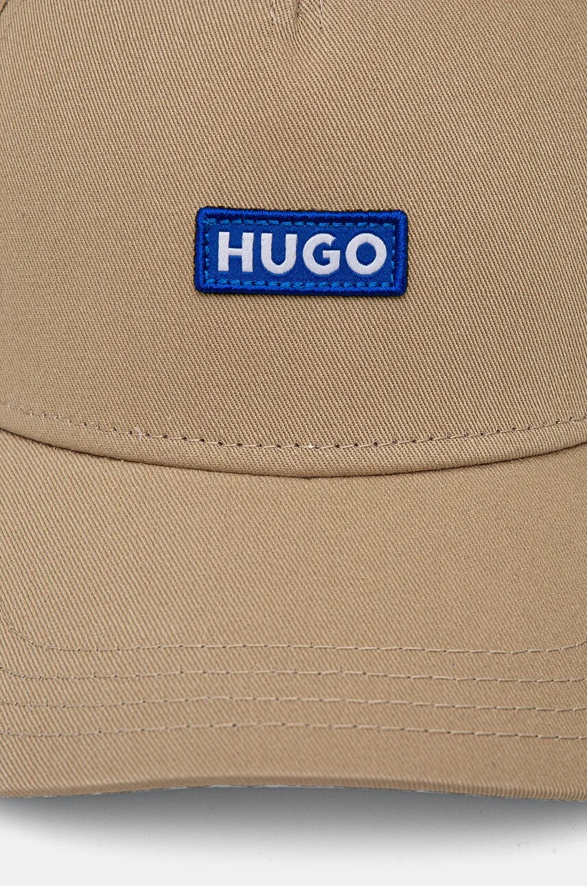 Бавовняна бейсболка Hugo Blue колір чорний з аплікацією 50522014