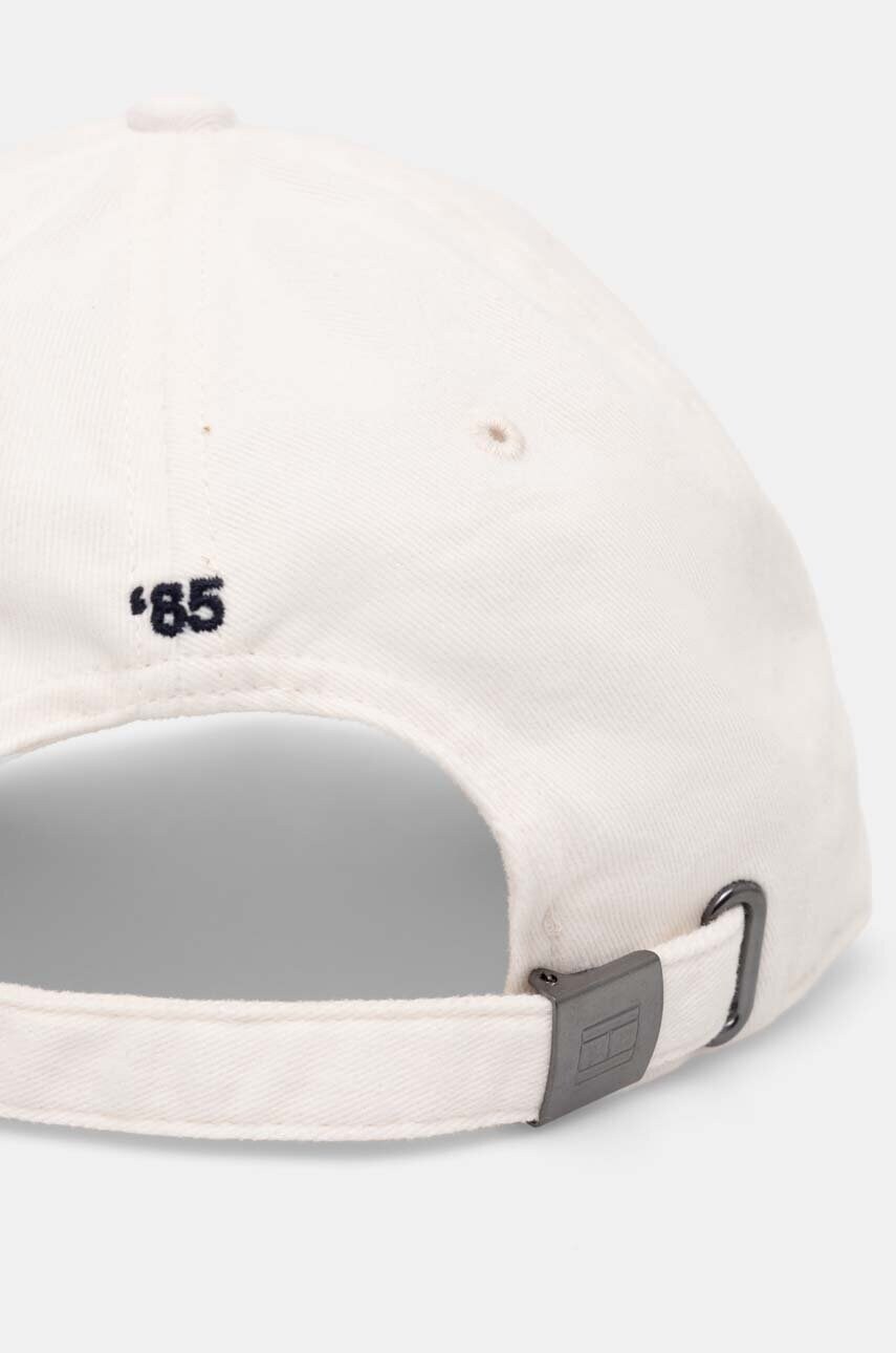 Бавовняна бейсболка Tommy Hilfiger колір білий однотонна AM0AM12531