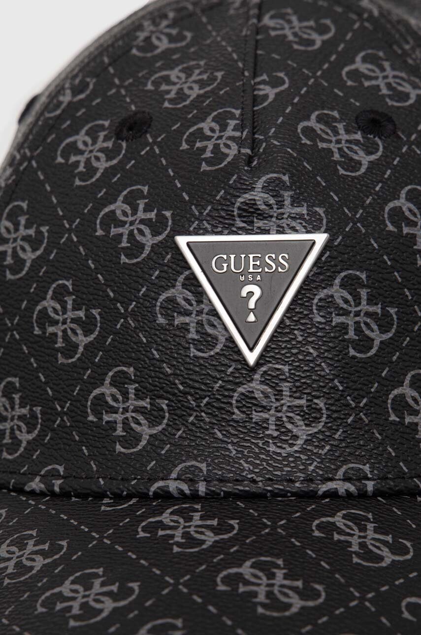 Кепка Guess MITO колір чорний візерунок AM9405 POL01