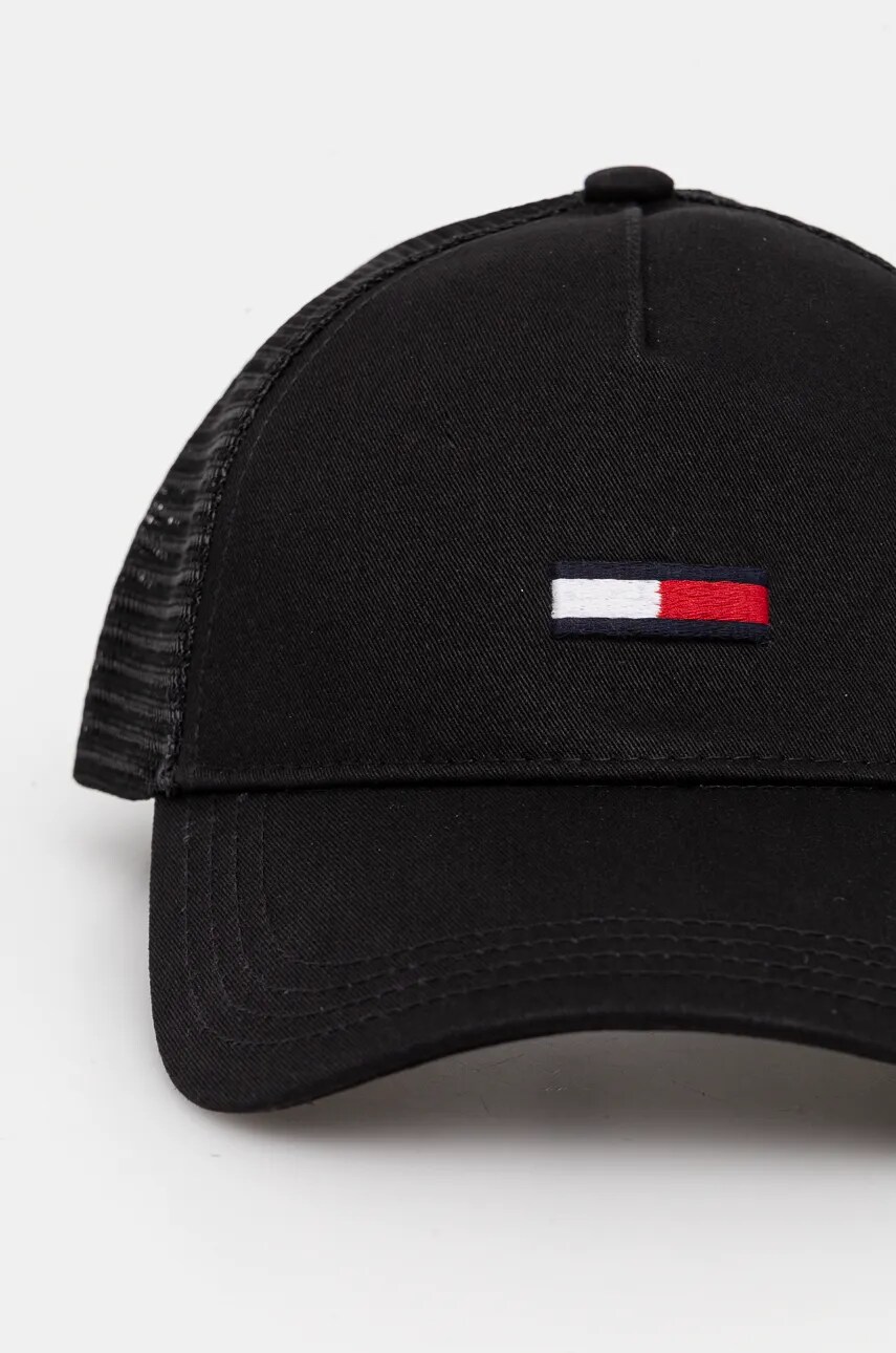 Кепка Tommy Jeans колір чорний з аплікацією AM0AM12425