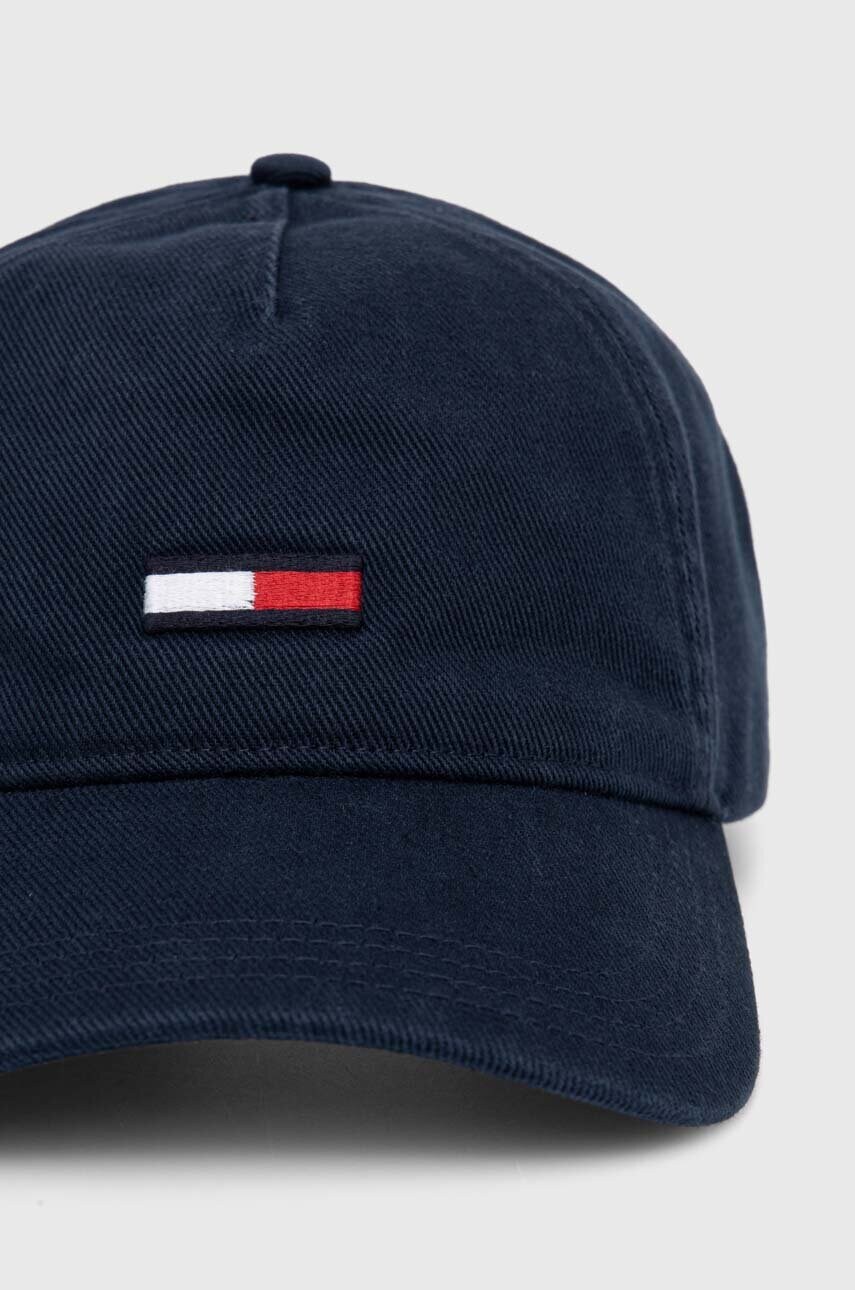 Кепка Tommy Jeans колір синій з аплікацією AM0AM12427