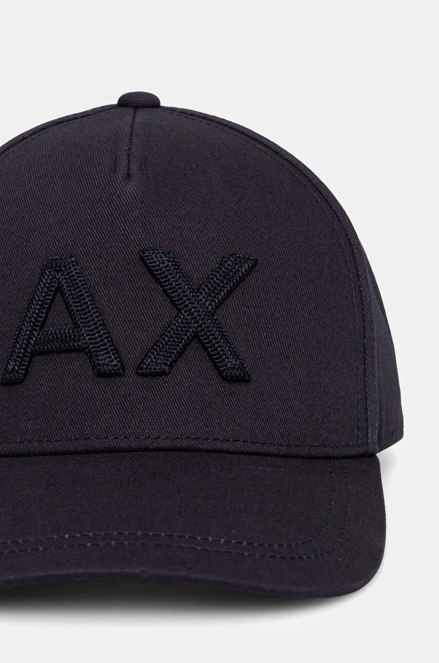Бавовняна бейсболка Armani Exchange колір синій однотонна 954213 4F112