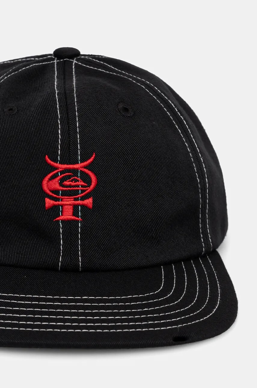 Кепка Quiksilver Mercury Cap колір чорний з принтом AQYHA05461