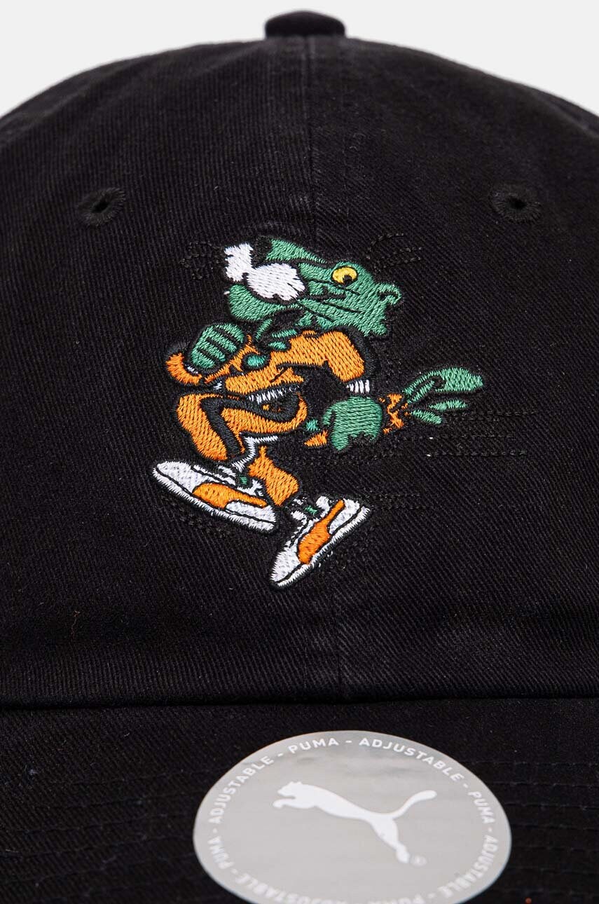 Бавовняна бейсболка Puma PUMA x CARROTS Dad Cap колір чорний з аплікацією 25789