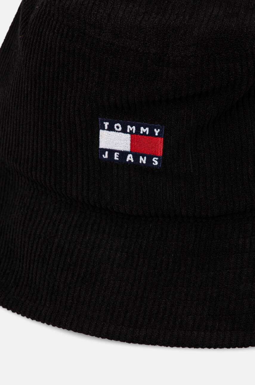 Вельветовий капелюх Tommy Jeans колір чорний AM0AM12639