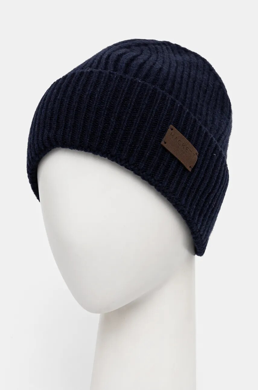 Шапка Hackett London колір синій  HM042592