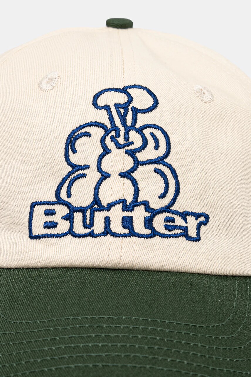 Бавовняна бейсболка Butter Goods Bugs 6 Panel Cap колір бежевий з аплікацією BG243801