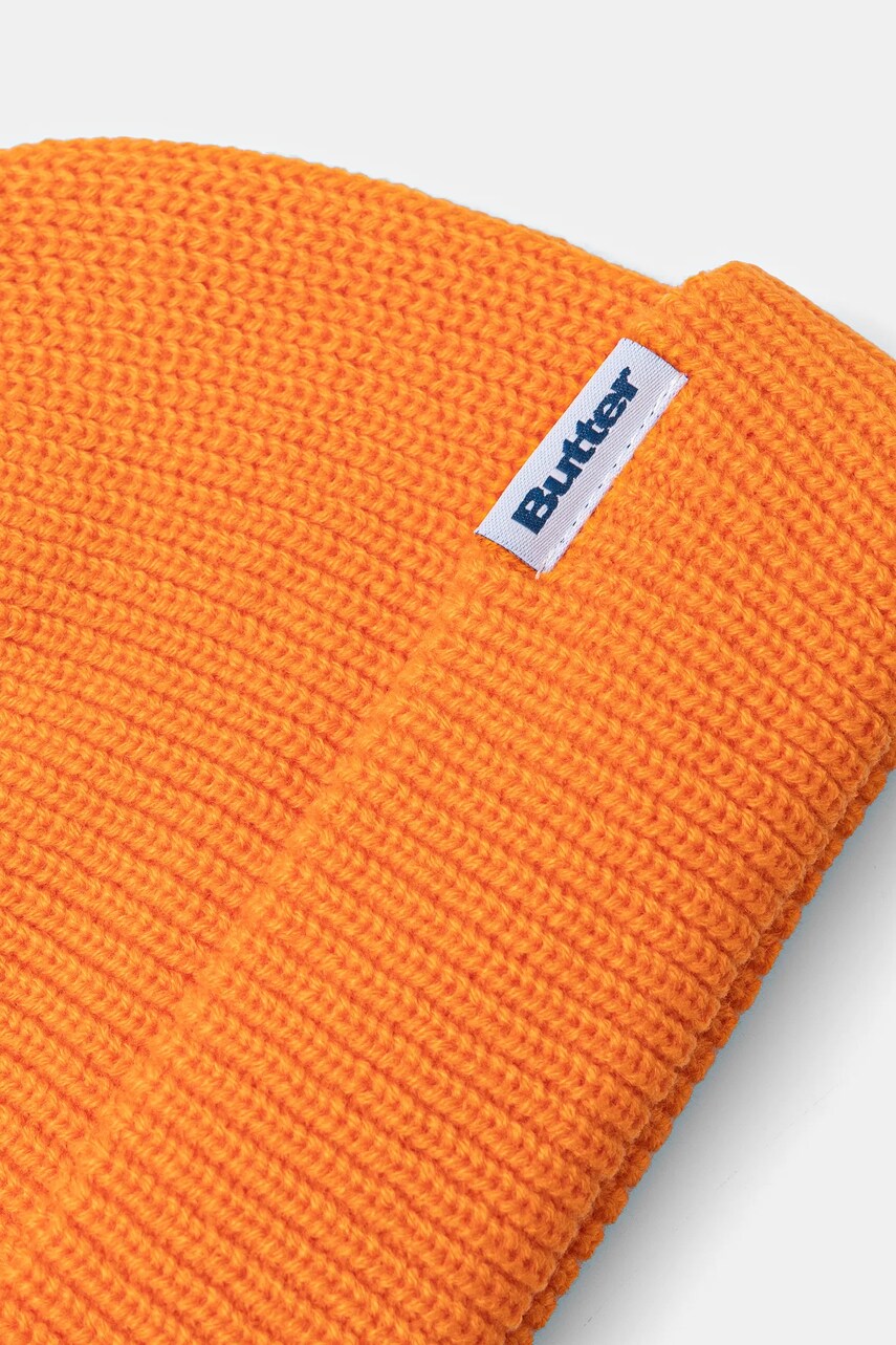 Шапка Butter Goods Wharfie Beanie колір помаранчевий з тонкого трикотажу BG243810