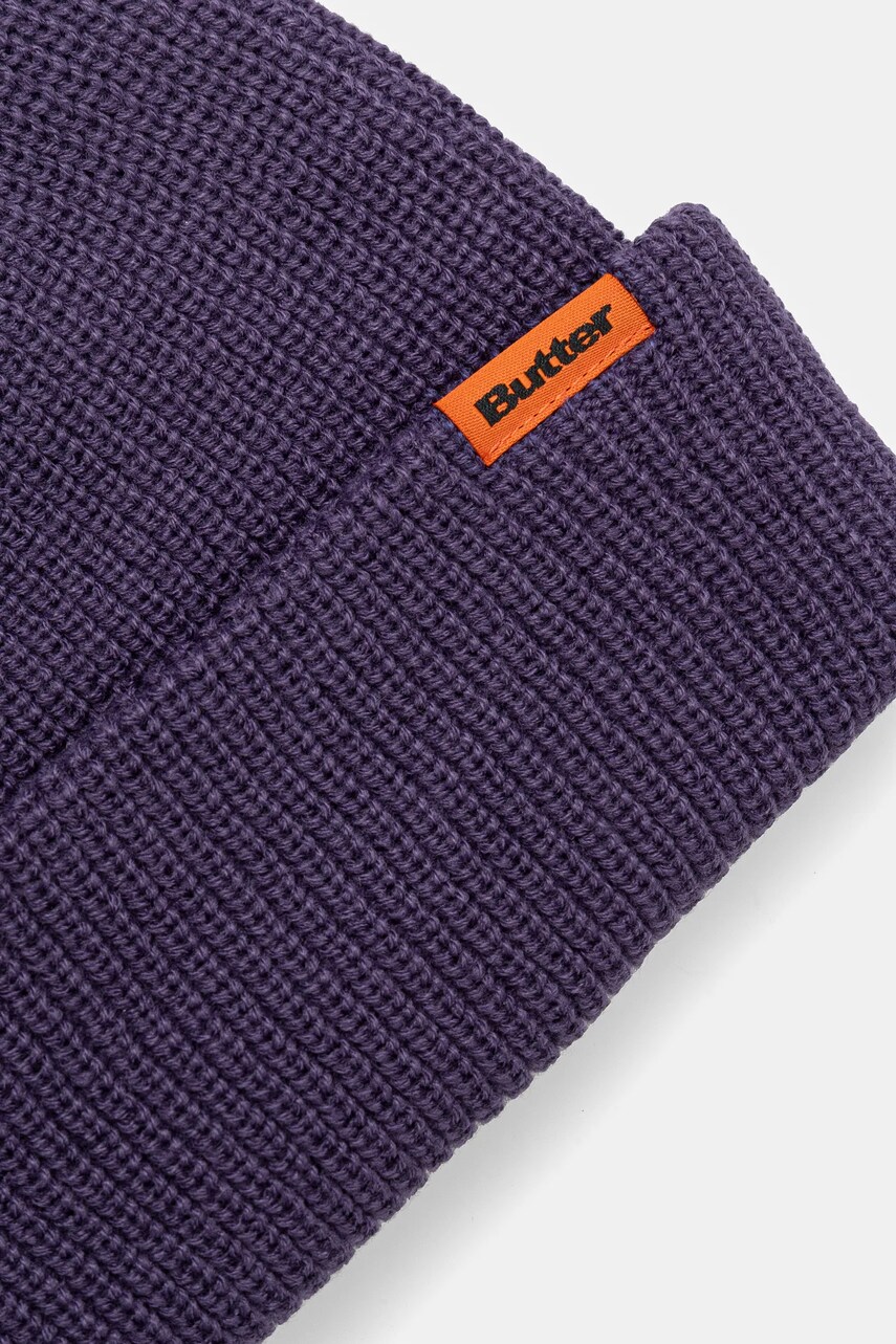 Шапка Butter Goods Tall Wharfie Beanie колір фіолетовий  BG243811