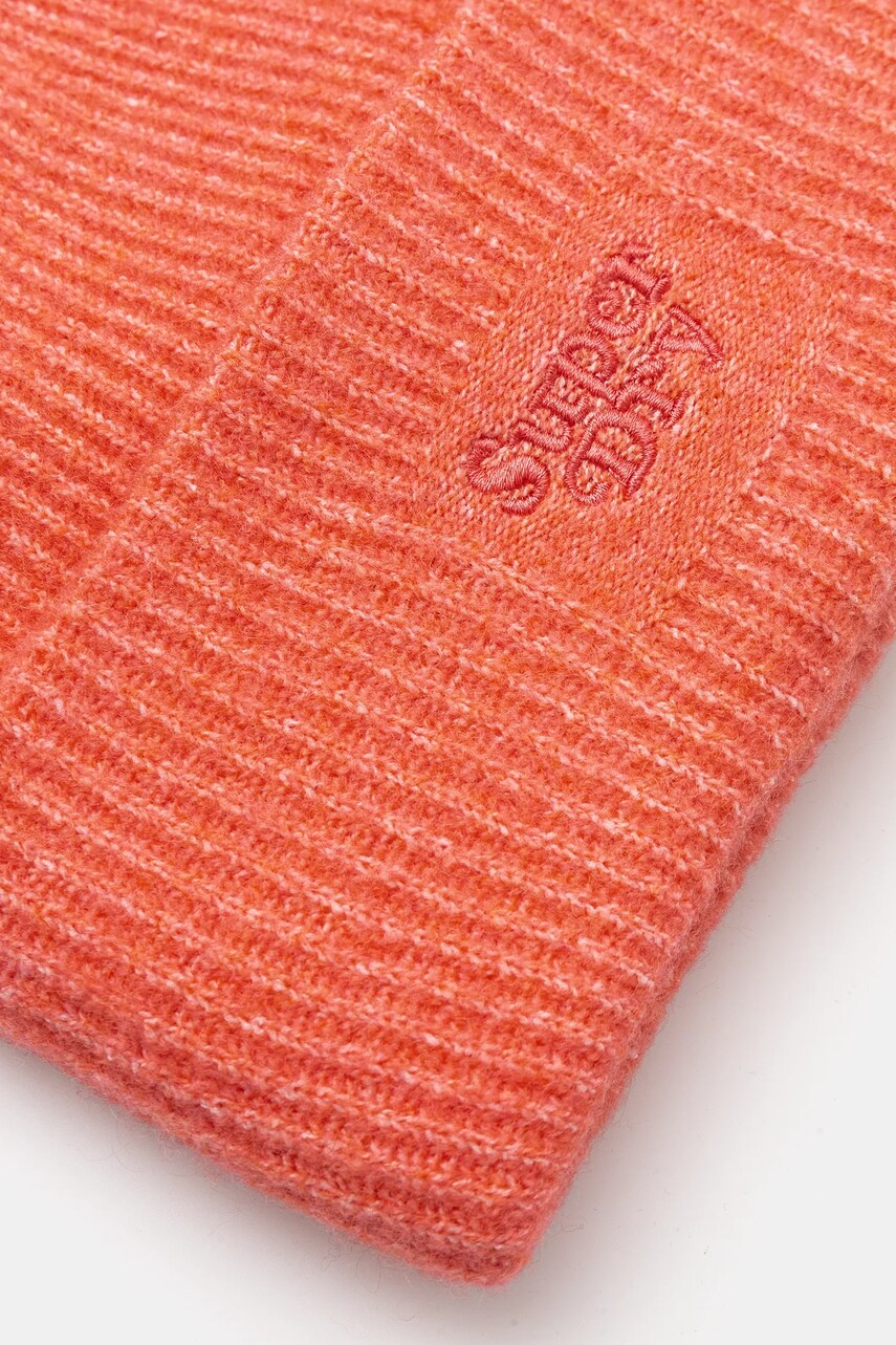 Шапка з домішкою вовни Superdry колір рожевий з товстого трикотажу Y9010185A-OU3