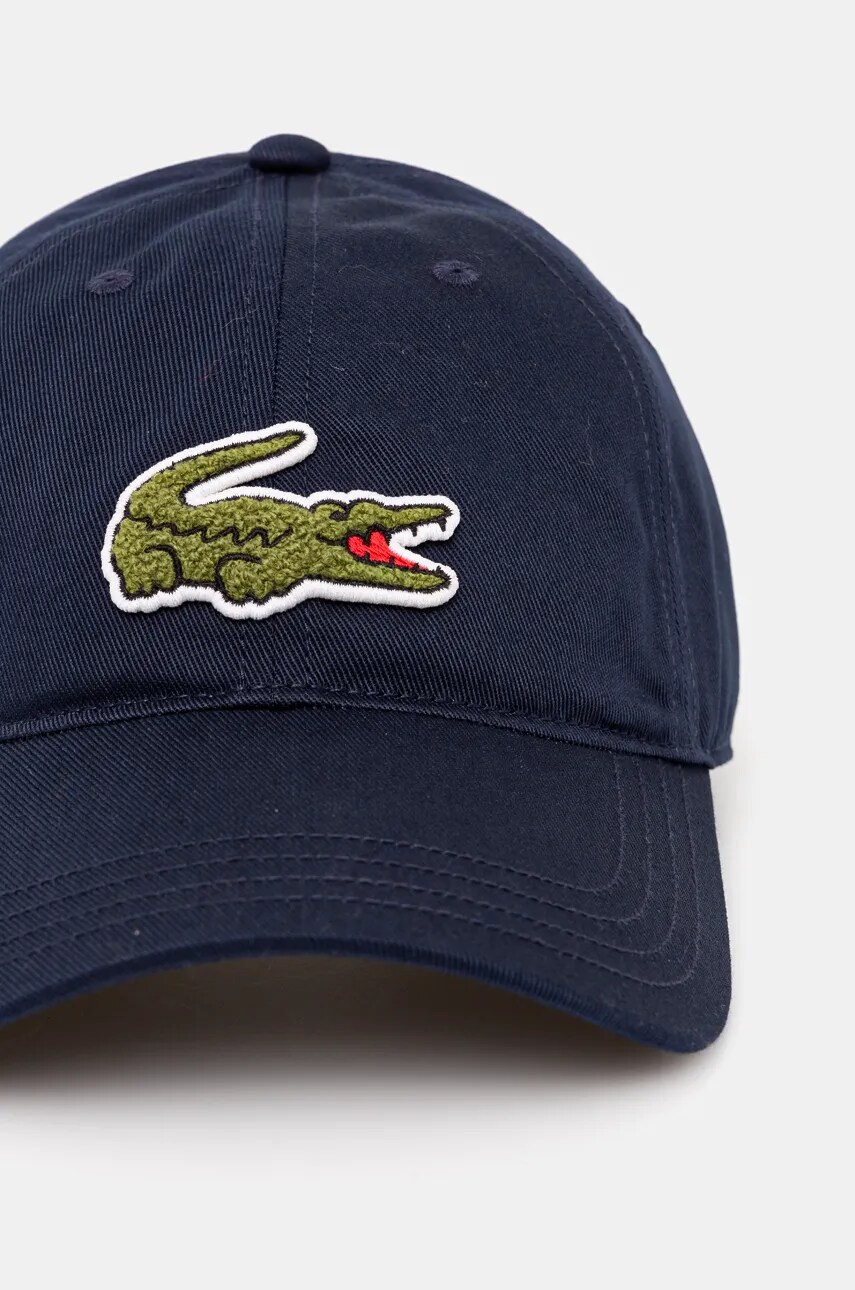 Кепка Lacoste колір синій з аплікацією RK3186