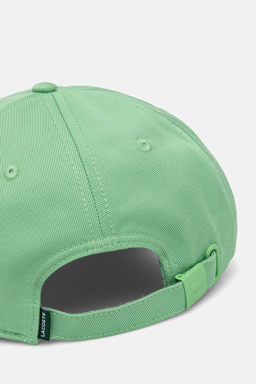 Кепка Lacoste колір зелений з аплікацією RK3186
