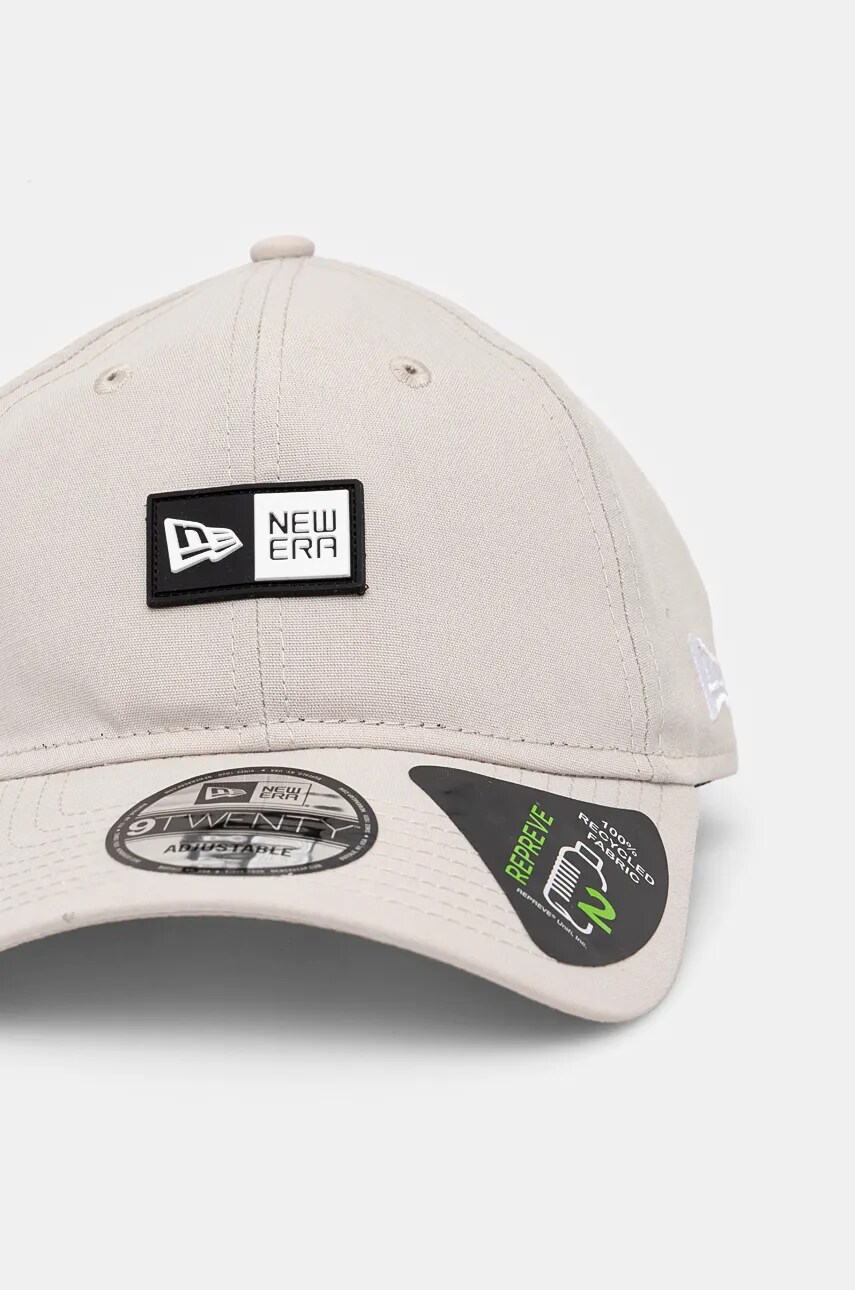Кепка New Era колір бежевий однотонна 60565319