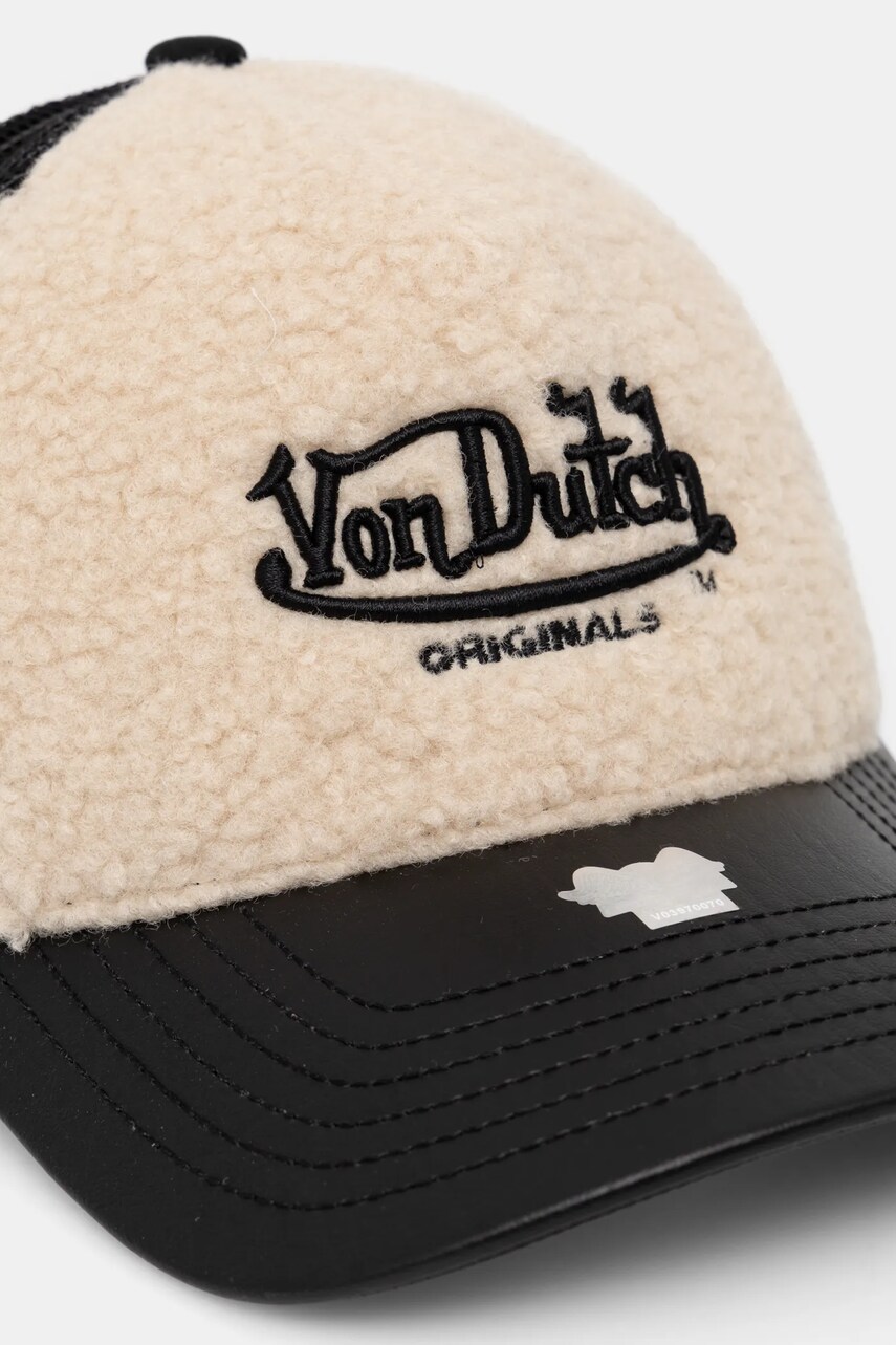 Кепка Von Dutch TRUCKER NEWARK колір чорний візерунок 7030825
