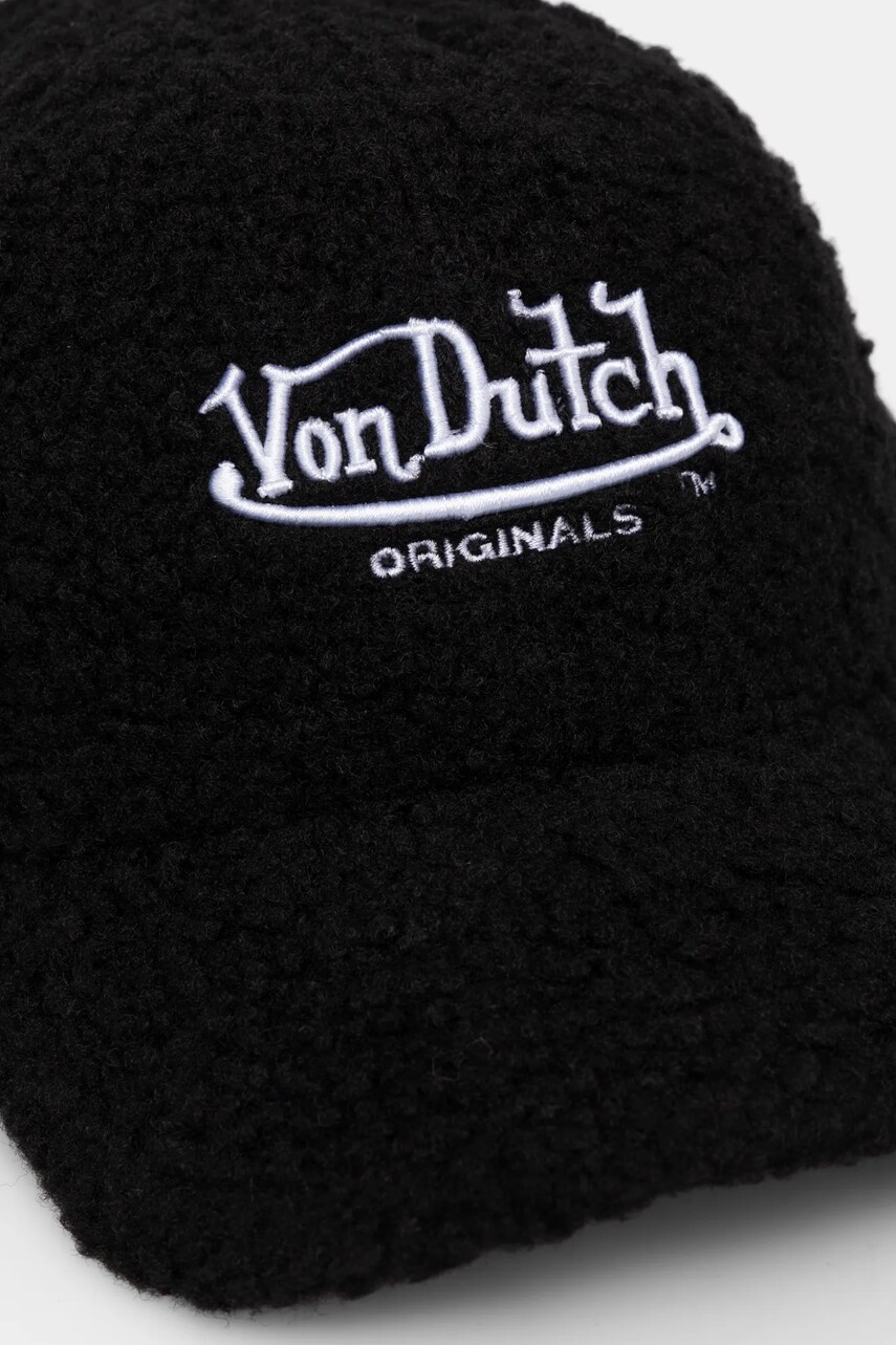 Кепка Von Dutch DB SEATTLE колір чорний з аплікацією 7030589