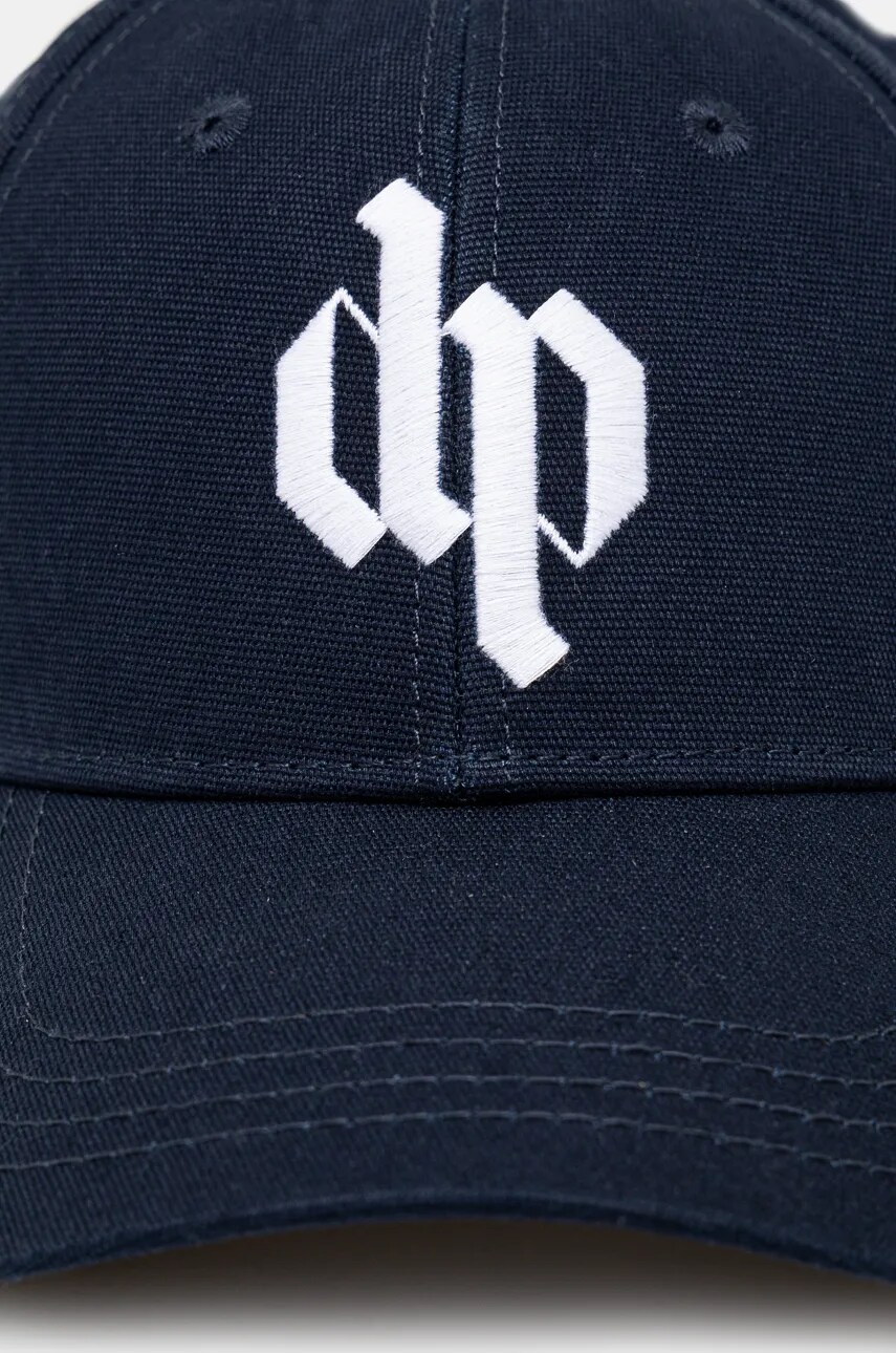 Бавовняна бейсболка DARKPARK Logo Embroidered колір синій з аплікацією UHT01.AFA02.5102