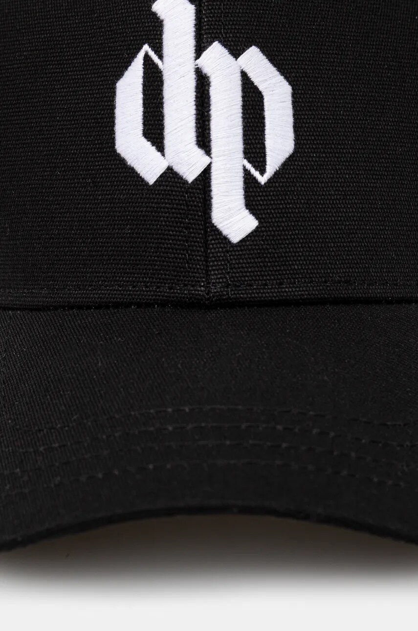 Кепка DARKPARK Logo Embroidered колір чорний з аплікацією UHT01.AFA02.9901