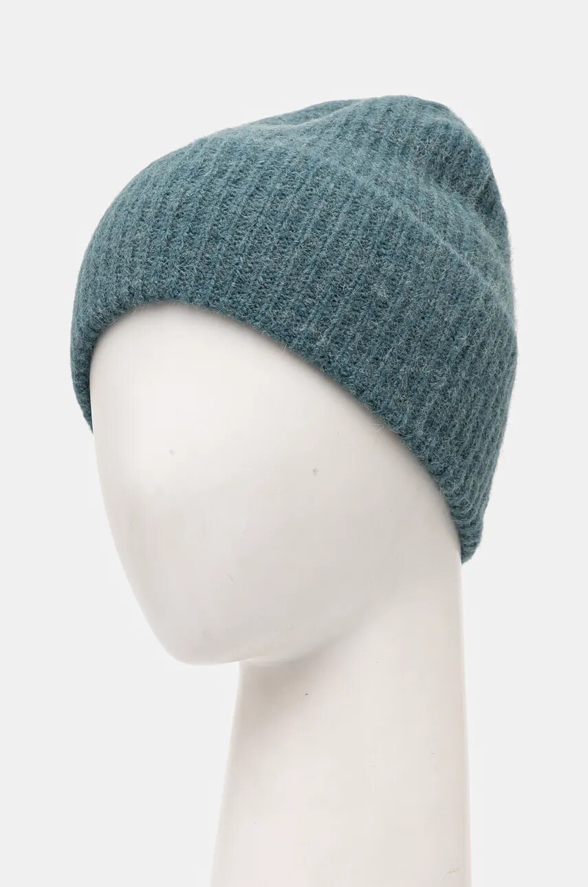 Вовняна шапка Peak Performance Woolblend Hat колір зелений з тонкого трикотажу вовна G80628