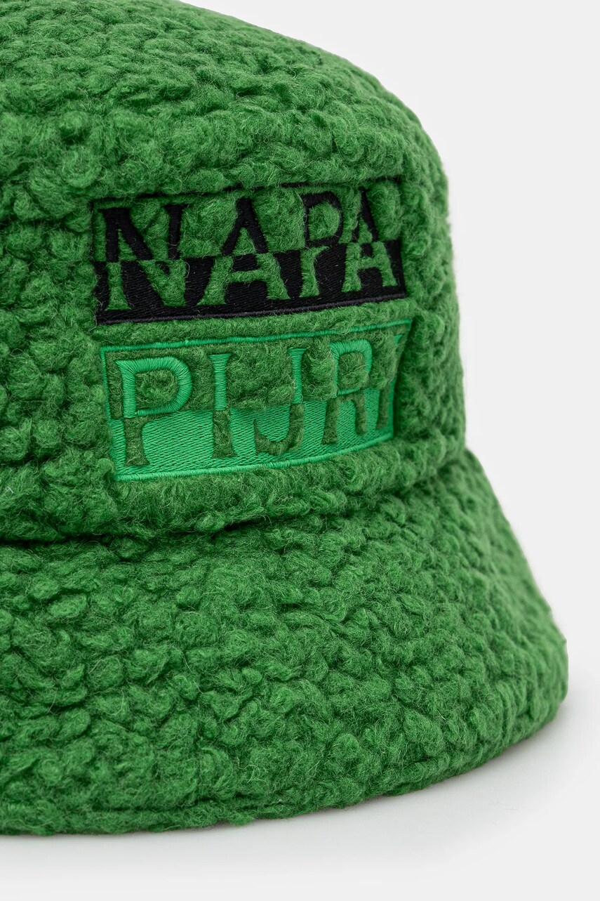 Капелюх з домішкою вовни Napapijri F-Tosh Cap колір зелений NP0A4I84G1T1