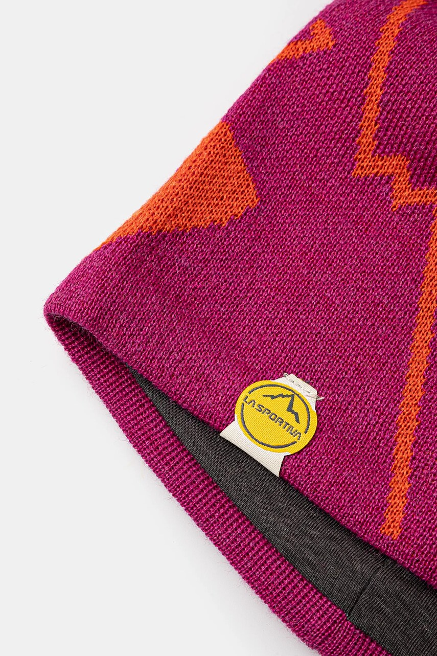 Шапка LA Sportiva Woolly колір рожевий з тонкого трикотажу Y38411322