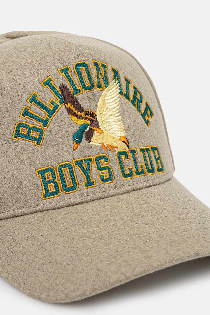 Вовняна кепка Billionaire Boys Club Duck Varsity Trucker Cap колір бежевий меланж B24469