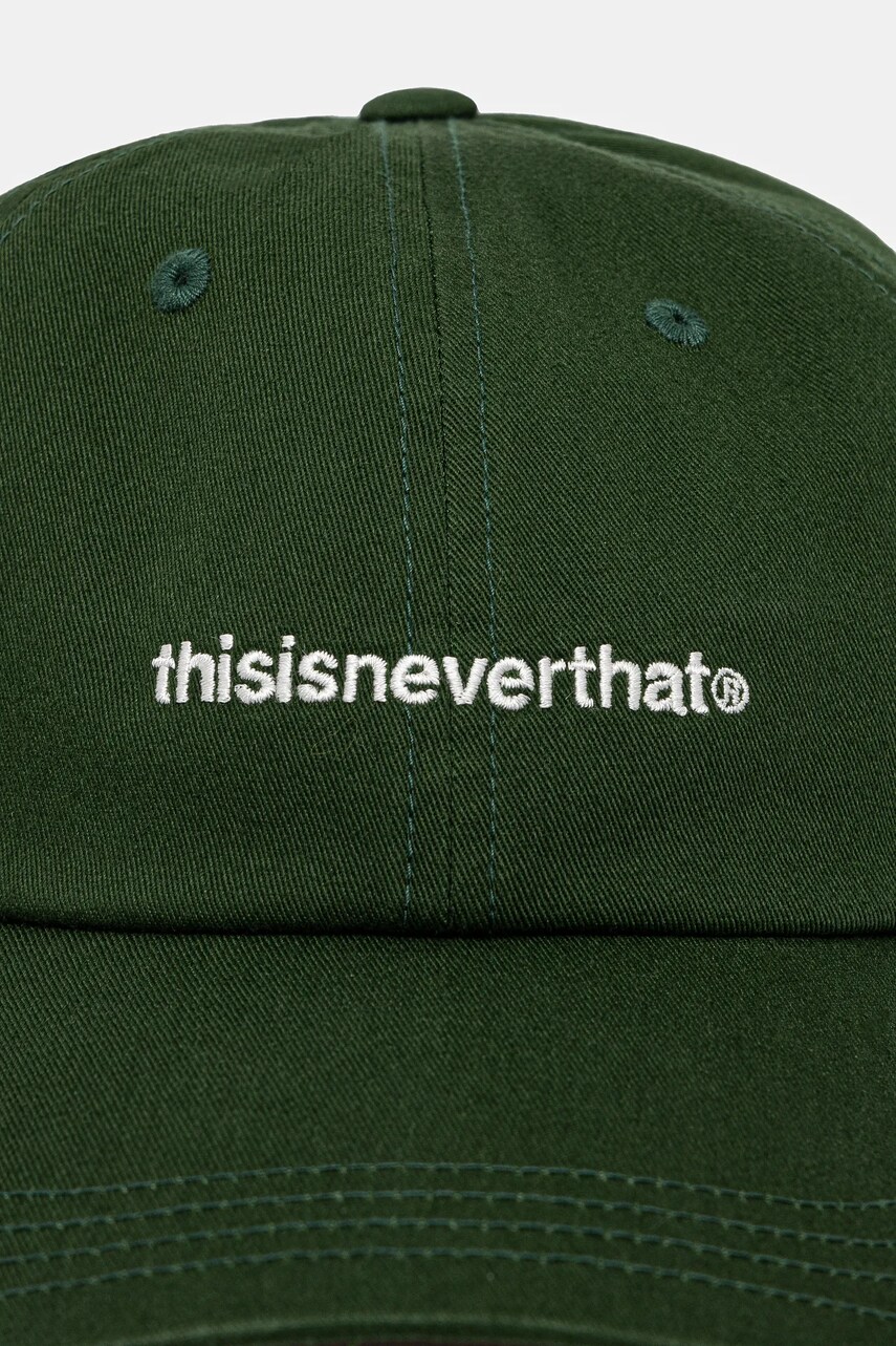 Бавовняна бейсболка thisisneverthat T-Logo Cap колір зелений з принтом TN243WHWBC01