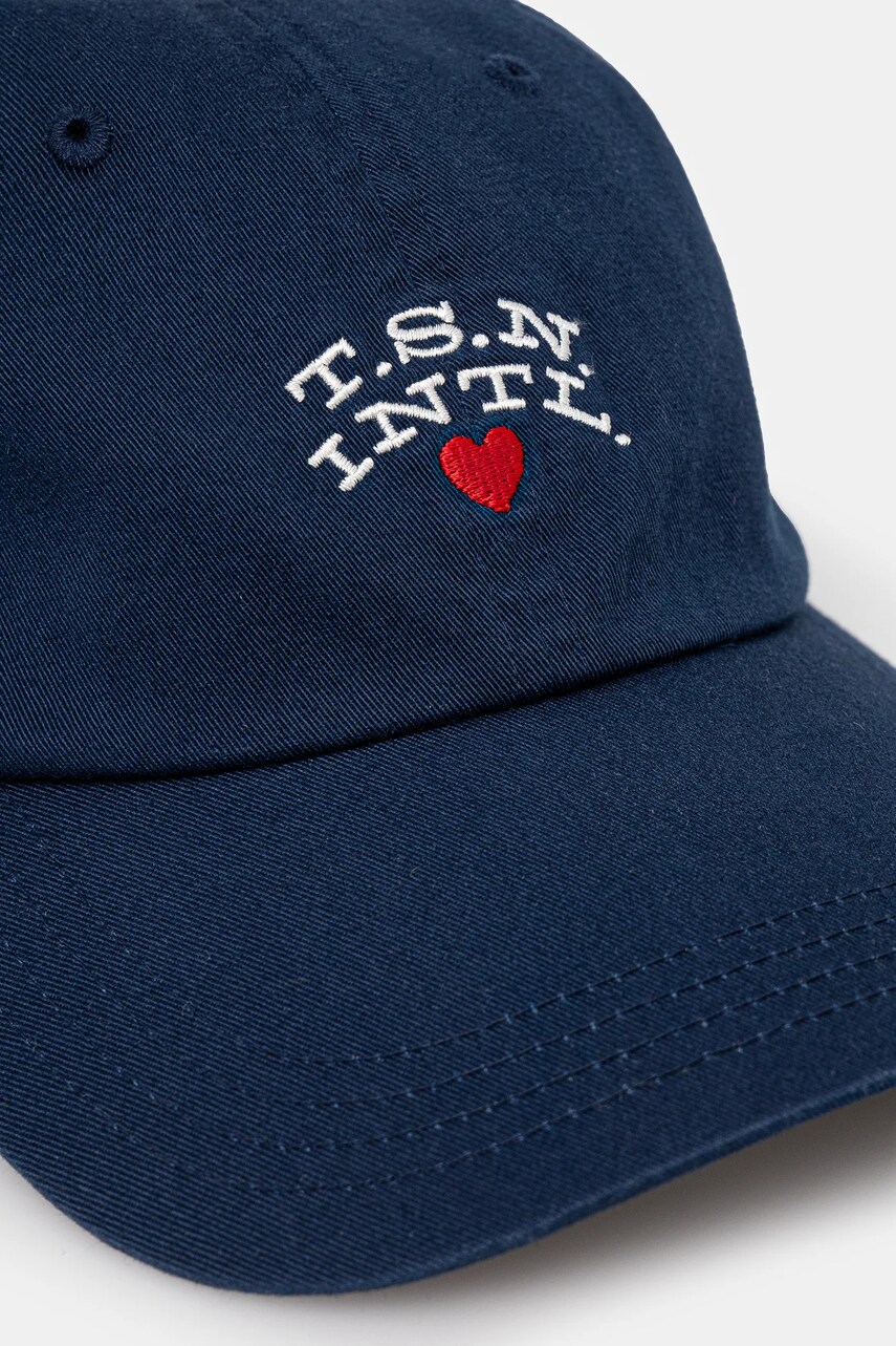 Бавовняна бейсболка thisisneverthat Heart Cap колір синій з принтом TN243WHWBC08