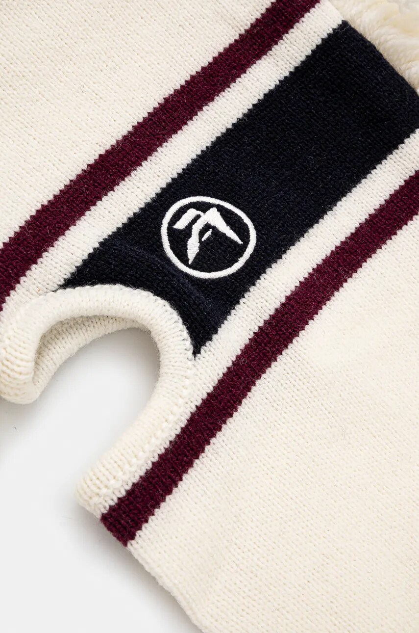 Балаклава AMBUSH Fringe Knit Balaclava колір бежевий BMLC001F24KNI0013131