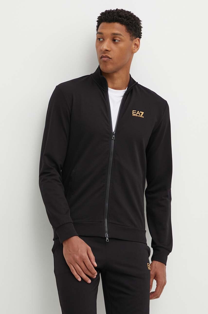 Бавовняний спортивний костюм EA7 Emporio Armani колір чорний PJVRZ.8NPV60
