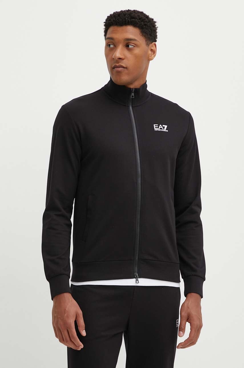 Бавовняний спортивний костюм EA7 Emporio Armani колір чорний PJVRZ.8NPV60