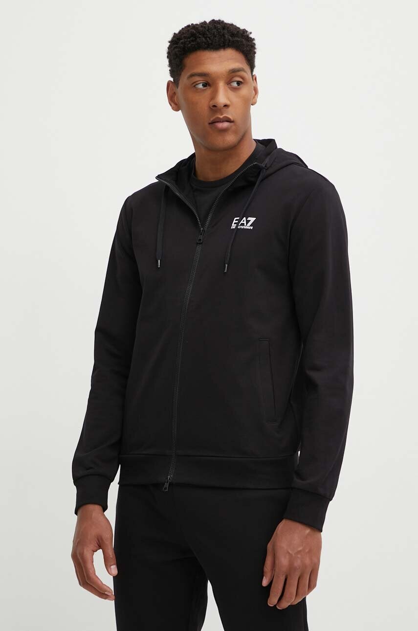 Бавовняний спортивний костюм EA7 Emporio Armani колір чорний PJVRZ.8NPV63