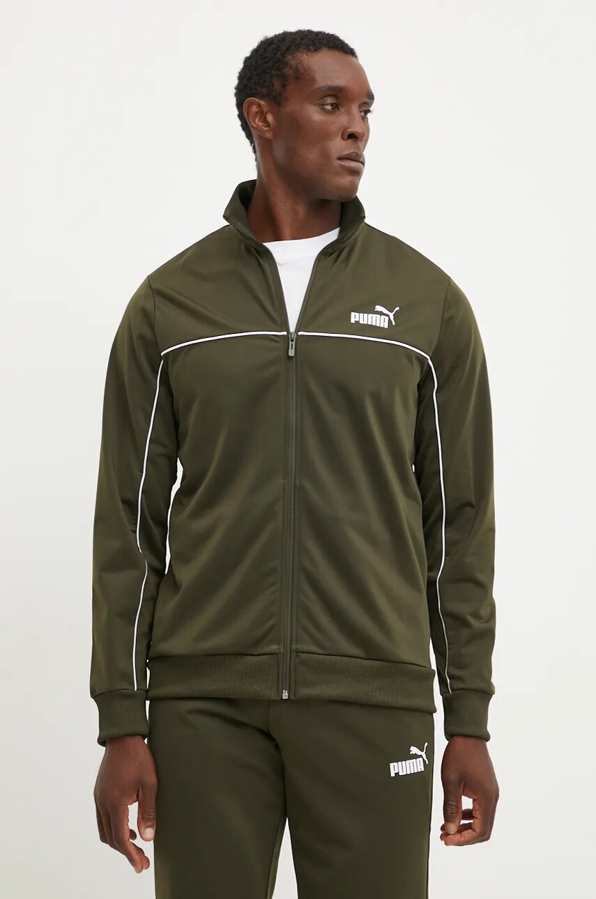 Спортивний костюм Puma чоловічий колір зелений 681896