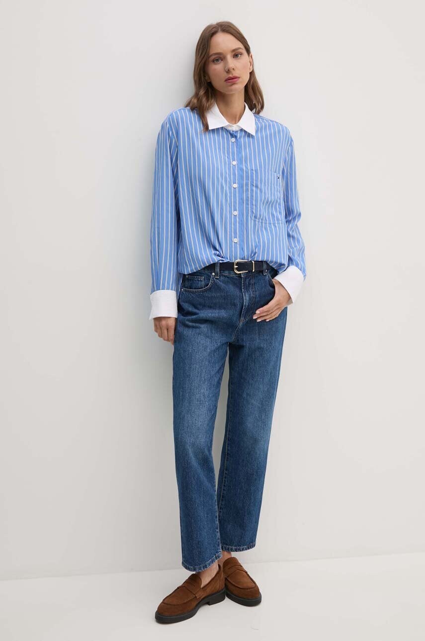 Сорочка Tommy Hilfiger жіноча relaxed класичний комір WW0WW42296