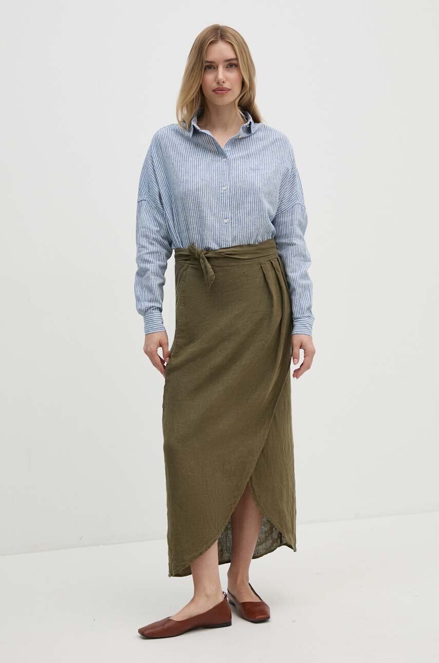 Сорочка з льону Pepe Jeans MARCEL relaxed класичний комір PL304870