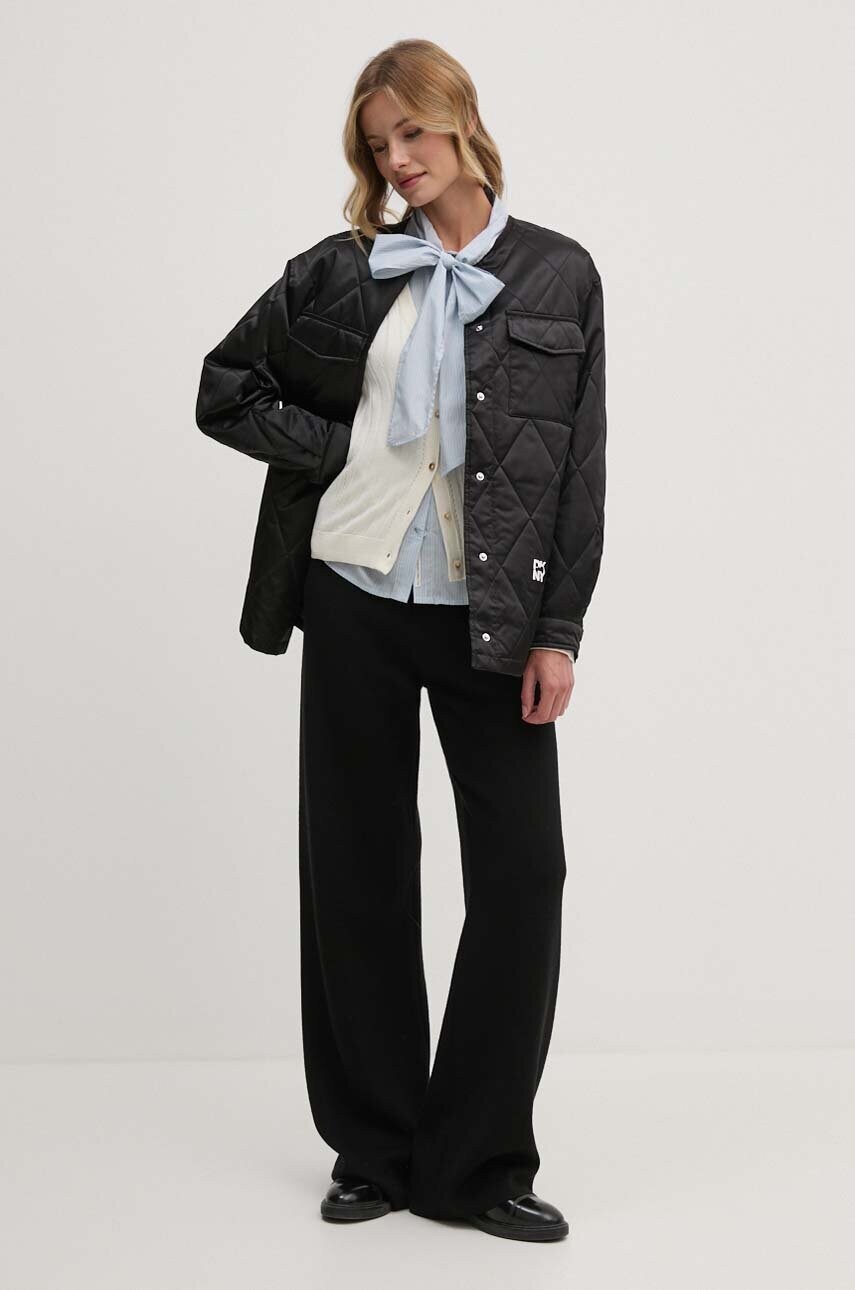 Бавовняна сорочка Pepe Jeans KARYSHA жіноча relaxed в'язане декольте PL304927