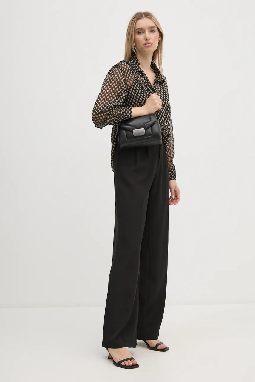 Сорочка Pepe Jeans SAMANTHA жіноча колір чорний relaxed класичний комір PL304931