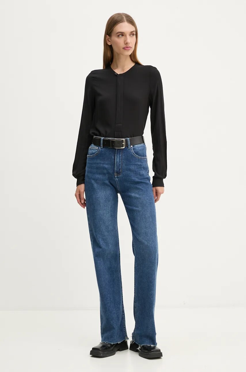 Блузка G-Star Raw жіноча колір чорний однотонна D24441-D723