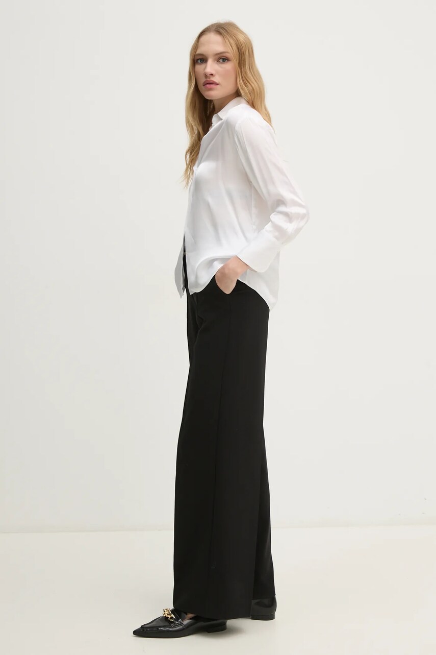 Сорочка Pedro del Hierro жіноча колір білий regular класичний комір 6638204