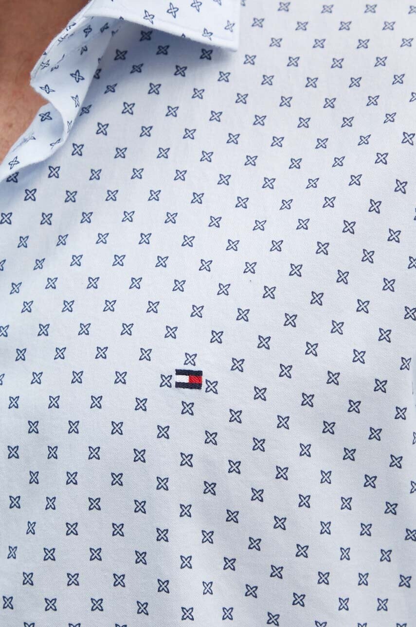 Бавовняна сорочка Tommy Hilfiger чоловіча slim класичний комір MW0MW35793