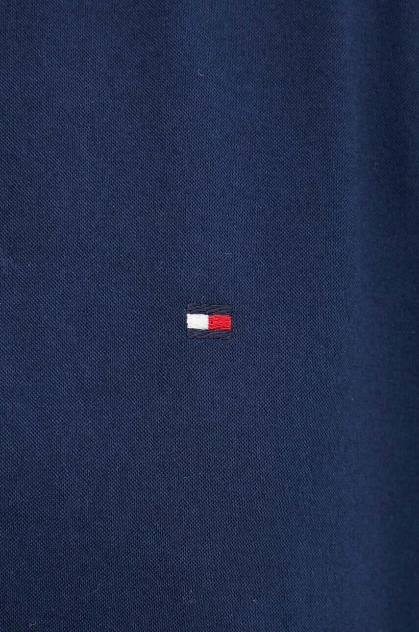 Бавовняна сорочка Tommy Hilfiger чоловіча колір синій slim з італійським коміром MW0MW35805