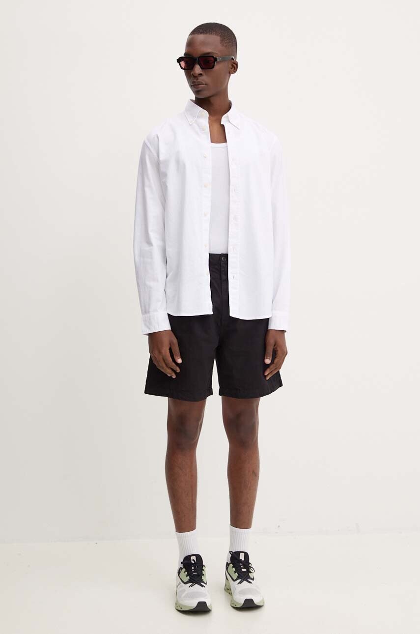 Бавовняна сорочка Marc O'Polo чоловіча колір білий regular комір button-down M26731142172