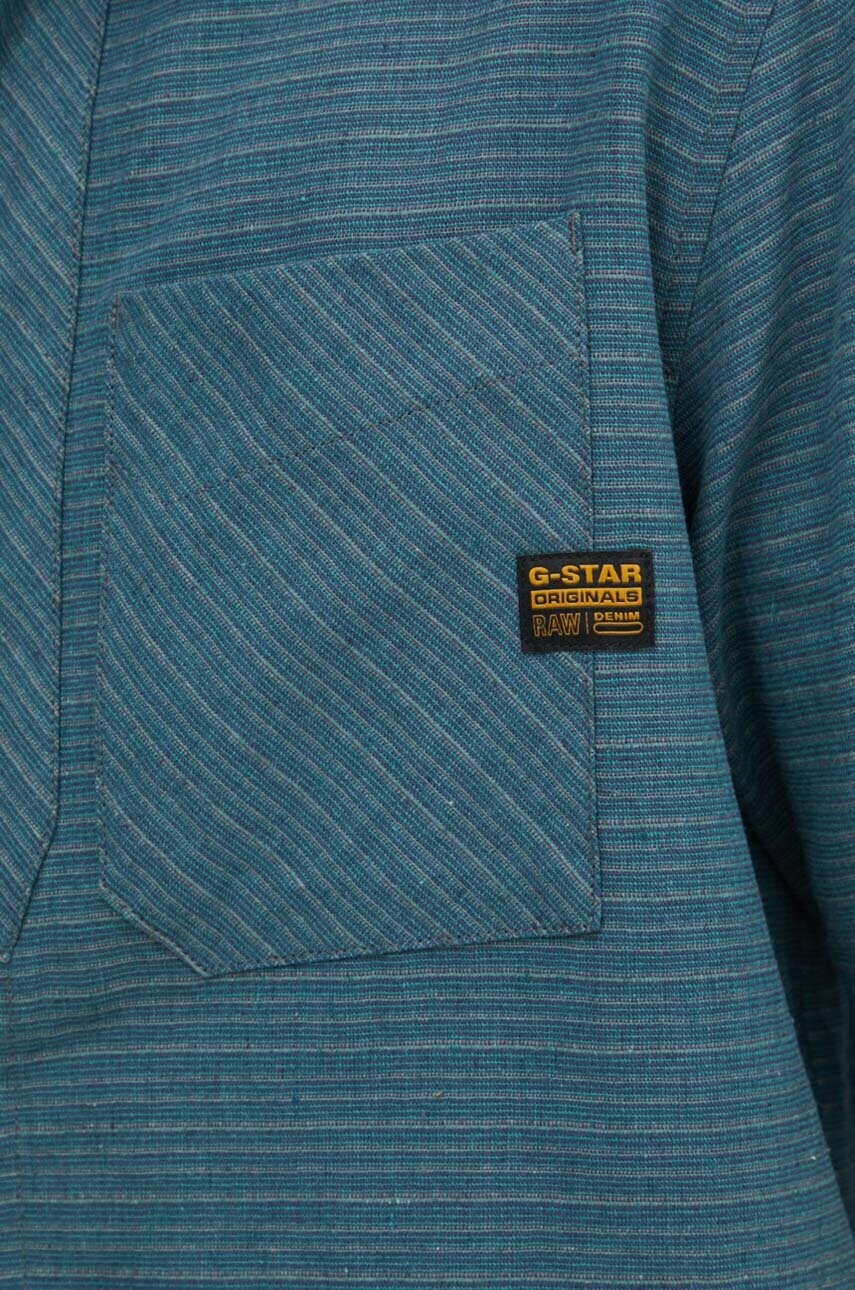 Сорочка з льону G-Star Raw relaxed класичний комір D24299-D533