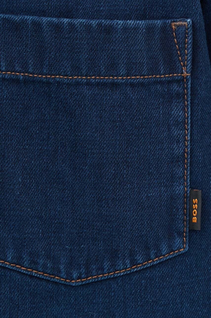 Джинсова сорочка Boss Orange чоловіча колір синій relaxed комір button-down 50520967