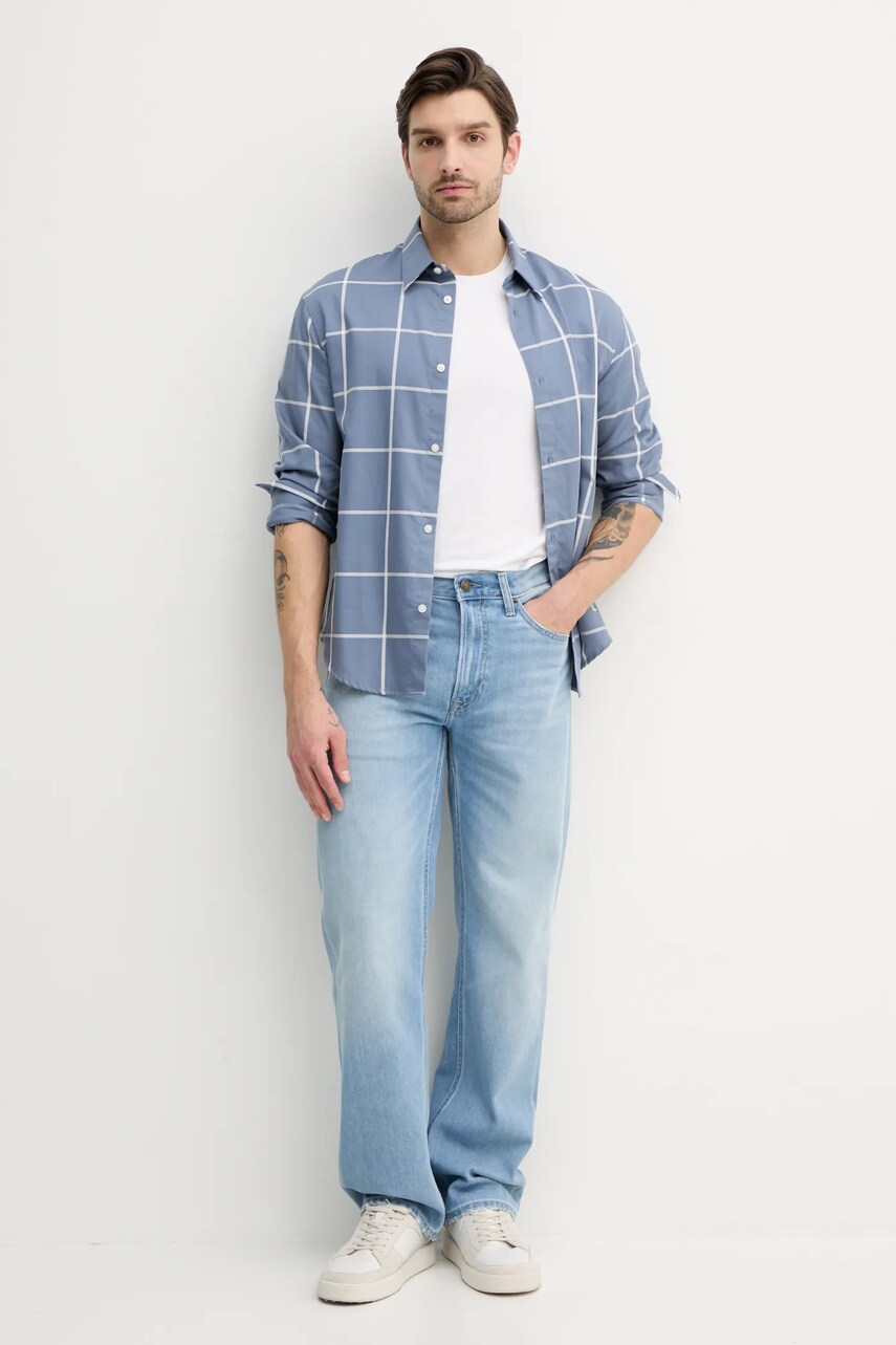 Бавовняна сорочка Armani Exchange чоловіча regular класичний комір 6DZCL5 ZN5FZ