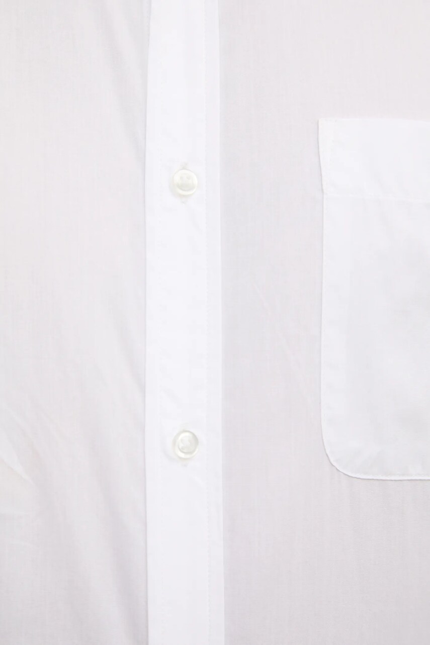 Бавовняна сорочка United Colors of Benetton чоловіча колір білий regular комір button-down 5KQRUQ04B