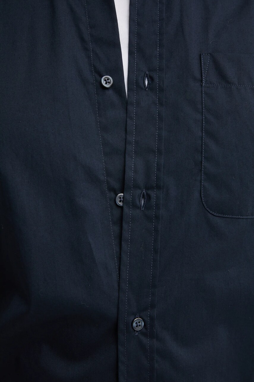 Бавовняна сорочка United Colors of Benetton чоловіча колір синій regular комір button-down 5KQRUQ04B