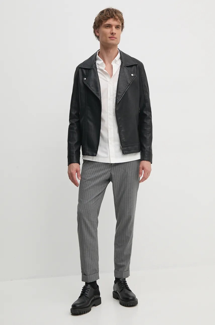 Бавовняна сорочка Armani Exchange чоловіча колір білий regular комір button-down 6DZC21 ZN2VZ