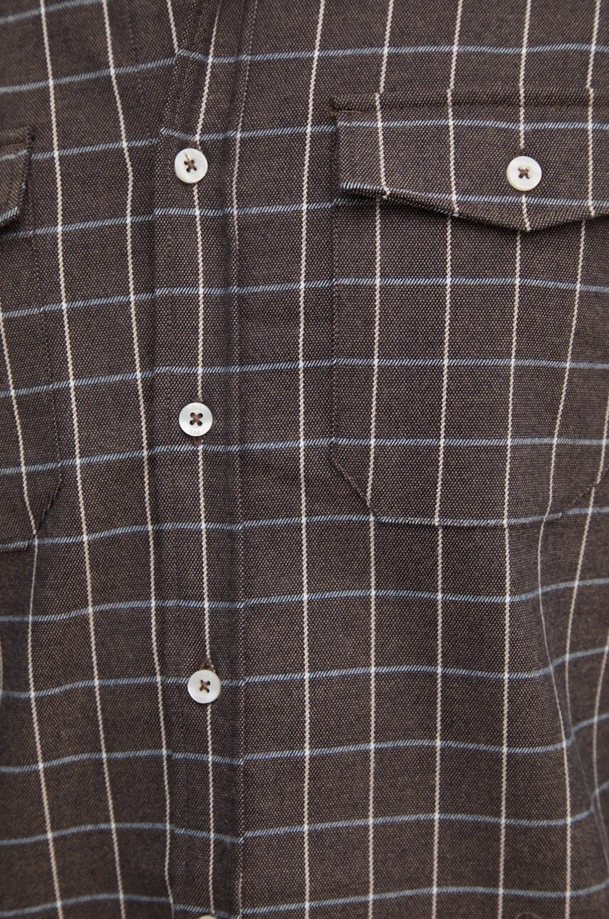 Сорочка Pepe Jeans MESSON чоловіча колір коричневий regular класичний комір PM308731