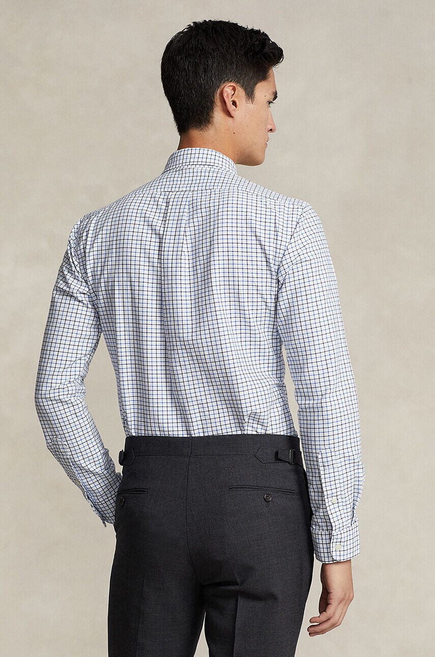Бавовняна сорочка Polo Ralph Lauren чоловіча regular комір button-down 710922273